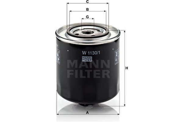 MANN-FILTER Φίλτρο Λαδιού - W 1130/1