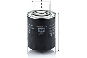 MANN-FILTER Φίλτρο Λαδιού - W 1140/1