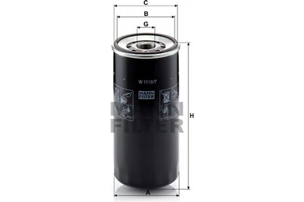MANN-FILTER Φίλτρο Λαδιού - W 1170/7