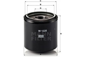 MANN-FILTER Φίλτρο Λαδιού - W 1228