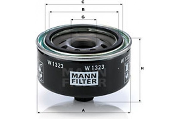 MANN-FILTER Φίλτρο Λαδιού - W 1323