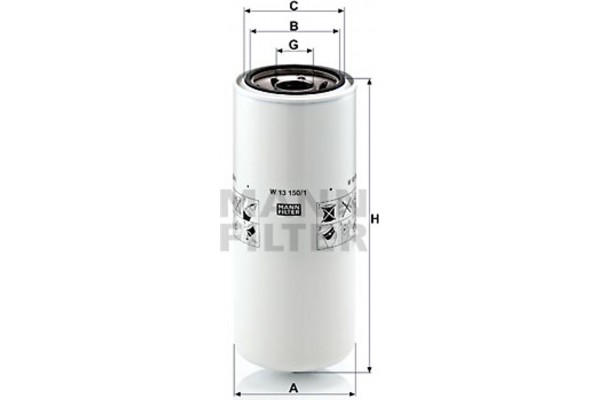 MANN-FILTER Φίλτρο Λαδιού - W 13 150/1