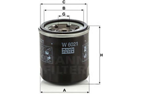MANN-FILTER Φίλτρο Λαδιού - W 6021