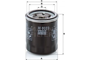 MANN-FILTER Φίλτρο Λαδιού - W 6025