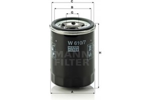 MANN-FILTER Φίλτρο Λαδιού - W 610/7