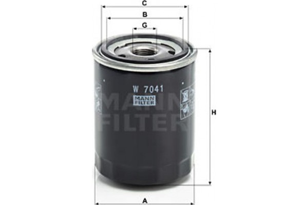 MANN-FILTER Φίλτρο Λαδιού - W 7041