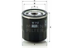 MANN-FILTER Φίλτρο Λαδιού - W 712