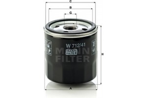 MANN-FILTER Φίλτρο Λαδιού - W 712/41
