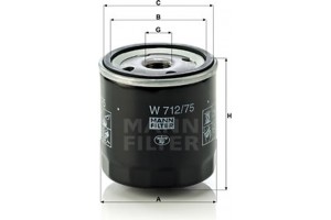 MANN-FILTER Φίλτρο Λαδιού - W 712/75