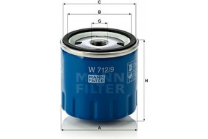 MANN-FILTER Φίλτρο Λαδιού - W 712/9