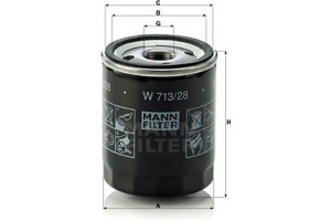MANN-FILTER Φίλτρο Λαδιού - W 713/28