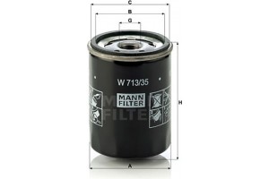 MANN-FILTER Φίλτρο Λαδιού - W 713/35
