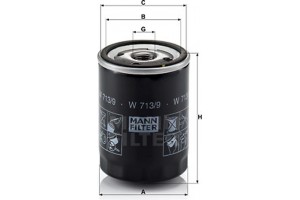 MANN-FILTER Φίλτρο Λαδιού - W 713/9