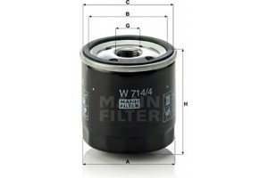 MANN-FILTER Φίλτρο Λαδιού - W 714/4