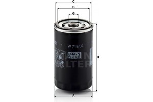 MANN-FILTER Φίλτρο Λαδιού - W 719/30