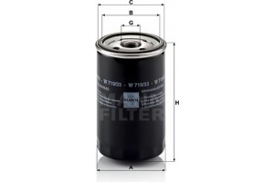 MANN-FILTER Φίλτρο Λαδιού - W 719/33