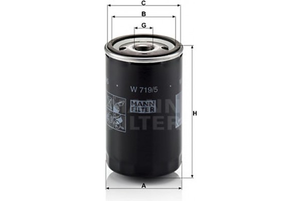 MANN-FILTER Φίλτρο Λαδιού - W 719/5