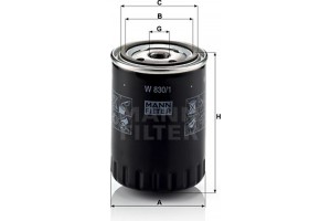 MANN-FILTER Φίλτρο Λαδιού - W 830/1