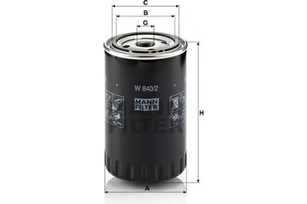 MANN-FILTER Φίλτρο Λαδιού - W 840/2