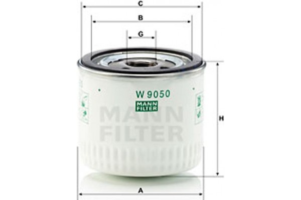 MANN-FILTER Φίλτρο Λαδιού - W 9050