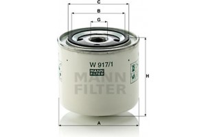 MANN-FILTER Φίλτρο Λαδιού - W 917/1