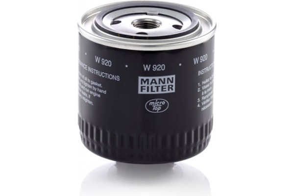 MANN-FILTER Φίλτρο Λαδιού - W 920