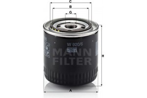 MANN-FILTER Φίλτρο Λαδιού - W 920/6