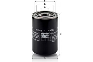 MANN-FILTER Φίλτρο Λαδιού - W 929/3