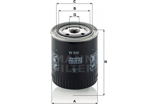 MANN-FILTER Φίλτρο Λαδιού - W 930