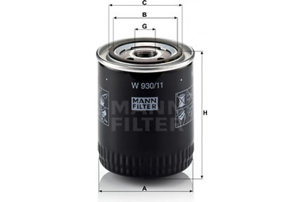 MANN-FILTER Φίλτρο Λαδιού - W 930/11