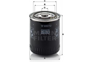 MANN-FILTER Φίλτρο Λαδιού - W 930/12