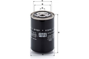 MANN-FILTER Φίλτρο Λαδιού - W 940/4