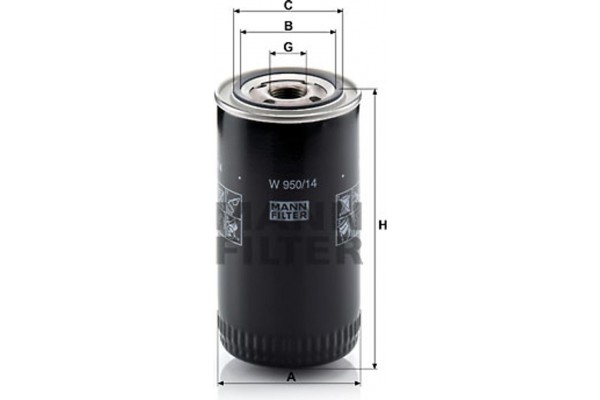 MANN-FILTER Φίλτρο Λαδιού - W 950/14