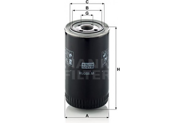 MANN-FILTER Φίλτρο Λαδιού - W 950/18