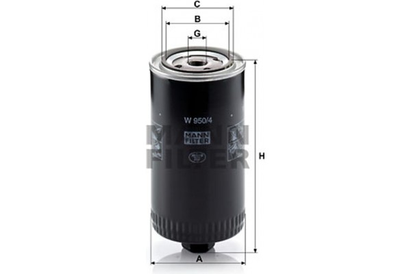 MANN-FILTER Φίλτρο Λαδιού - W 950/4