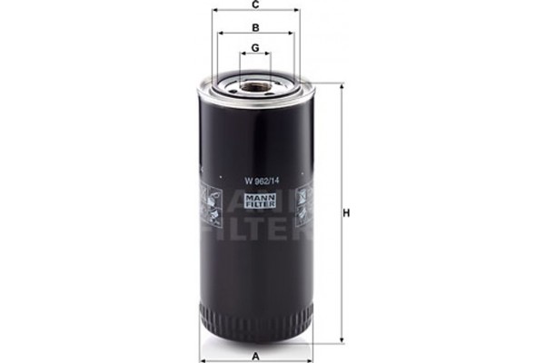 MANN-FILTER Φίλτρο Λαδιού - W 962/14
