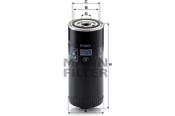 MANN-FILTER Φίλτρο Λαδιού - W 962/2