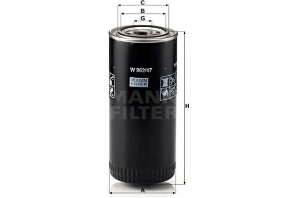 MANN-FILTER Φίλτρο Λαδιού - W 962/47