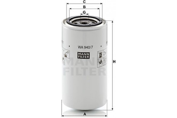 MANN-FILTER Φίλτρο Ψυκτικού Υγρού - Wa 940/7