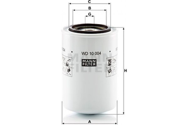 MANN-FILTER Φίλτρο, Υδραυλικό Σύστημα - Wd 10 004