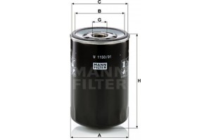 MANN-FILTER Φίλτρο, Υδραυλικό Σύστημα - W 1150/91