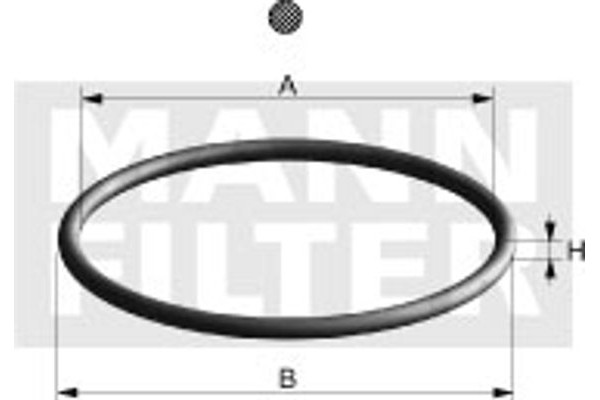 MANN-FILTER Φλάντζα, Φίλτρο Λαδιού - Di 126-03