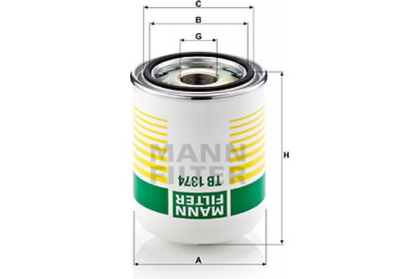 MANN-FILTER Στοιχείο αφυγρ., σύστ. πεπ. Αέρα - Tb 1374 X