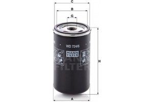 MANN-FILTER Υδραυλ. φίλτρο, αυτόμ. κιβ. ταχυτ. - Wd 724/6