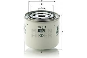 MANN-FILTER Υδραυλ. φίλτρο, αυτόμ. κιβ. ταχυτ. - W 917