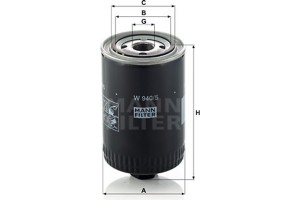 MANN-FILTER Υδραυλ. φίλτρο, αυτόμ. κιβ. ταχυτ. - W 940/5