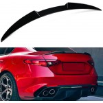 Αεροτομή Πορτ Παγκάζ Για Alfa Romeo Giulia 2018+ Quadrifoglio Look V2 Style Μαύρο Γυαλιστερό Από Abs Πλαστικό