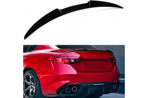 Αεροτομή Πορτ Παγκάζ Για Alfa Romeo Giulia 2018+ Quadrifoglio Look V2 Style Μαύρο Γυαλιστερό Από Abs Πλαστικό
