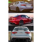Αεροτομή Πορτ Παγκάζ Για Alfa Romeo Giulia 2018+ Quadrifoglio Look V2 Style Μαύρο Γυαλιστερό Από Abs Πλαστικό