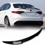Αεροτομή Πορτ Παγκάζ Για Alfa Romeo Giulia 2018+ Quadrifoglio Look V2 Style Μαύρο Γυαλιστερό Από Abs Πλαστικό